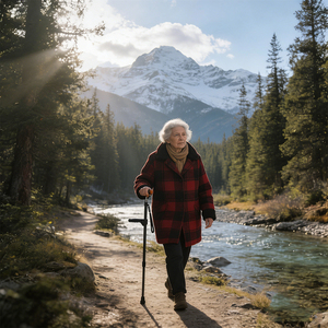 Bastón Ergonómico Plegable <span class=keywords><strong>de</strong></span> Fibra <span class=keywords><strong>de</strong></span> Carbono JINDA con Altura Ajustable y 2 Puntas Antideslizantes, Bastón Ligero para Personas Mayores - Product Image 5