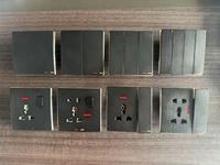 CNBW fábrica Reino Unido estándar Irak superventas PC 250V 13A 16A 45A interruptor de pared enchufe eléctrico nuevo diseño hogar ultrafino