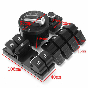 สวิตช์ควบคุมไฟหน้า ไฟตัดหมอก และกระจกหน้าต่างรถยนต์ Volkswagen รุ่น 5ND941431A 5ND959565B อะไหล่ทดแทน - Product Image 2