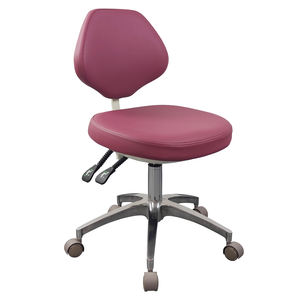 Tabouret de médecin ergonomique à faible coût, chaise rembourrée en cuir microfibre pour laboratoire médical esthétique et utilisation en clinique de beauté - Product Image 1