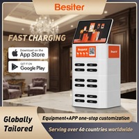 Besiter 2027 Produk Terbaru Terlaris 12 Slot Pengisian Cepat Portabel 22.5W Li-Polymer Power Bank Layar 10.1 Inci Plug