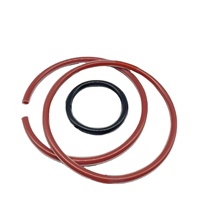 Joint torique cylindrique en silicone encapsulé PFA FEP FKM de qualité alimentaire haute température