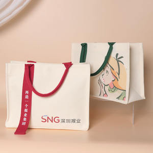 Bolsa de compras con logotipo personalizado impreso para mujer fiesta de fin de semana lona de algodón reutilizable orgánico <span class=keywords><strong>regalo</strong></span> de playa - Product Image 2