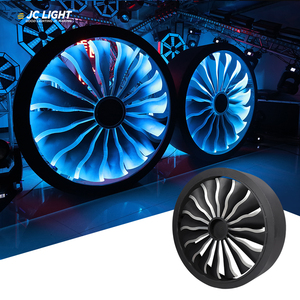 Đèn nền sân khấu quạt lớn <span class=keywords><strong>LED</strong></span> RGB 0.6m 0.8m 1m 1.2m, đèn quạt xoay sân khấu, đèn quạt <span class=keywords><strong>LED</strong></span> nền sân khấu cho vũ trường, quán bar - Product Image 2