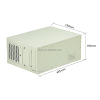 Chasis Industrial de Montaje en Rack de 7 Ranuras Personalizado de Fábrica, Compatible con ATX/Micro ATX/Mini-ITX ATX/1U PSU, 4 Bahías de 3.5 Pulgadas, Acero con Ventilador