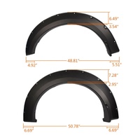 Spedking 2015 2016 2017 4x4 Auto Tuning Accessoires ABS Fender Flares Enjoliveur de roue pour ford F150 Fender Flares