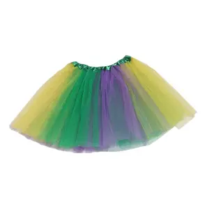 girls new orleans saints tutu skirts green 4th of July kids outfit mardi gras tutu dress costume