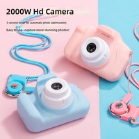 Bebekler ve Çocuklar için Çizgi Film Oyuncaklı Dijital Kamera, Fotoğraf Çekme, Video Kayıt, Mini Kamera, 2.0" Ekran, ABS Malzeme, Sınır Ötesi