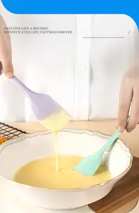 Spatel Siliconen Spatel Keuken Bakgereedschap Hittebestendige Room Boter Cake Schraper Herbruikbaar