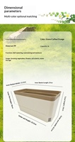 Pot Tanam Sayuran Berlapis Ganda dengan Pengontrol Akar, Kotak Balkon Keluarga Berkapasitas Besar untuk Orang yang Suka Praktis, Pot Bunga dengan Sistem Penyiraman Otomatis