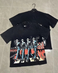 Creative Unlimited Godspeed T-shirts surdimensionnés à manches courtes pour hommes 100% coton Novel Patterns Intéressant Wearing - Product Image 4