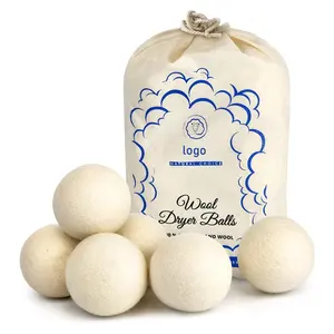 Wool Dryer Balls Natural Fabric Softener Reusable Reduces Static And Wrinkles Saves Drying Time Alternative To Dryer Sheets