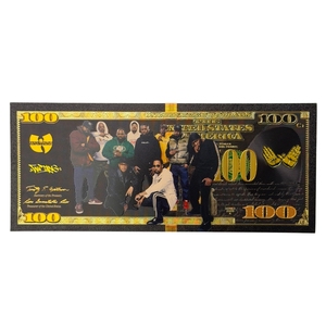 Billet de banque <span class=keywords><strong>Wu</strong></span>-<span class=keywords><strong>Tang</strong></span> Américain 2026 plaqué or noir 24 carats pour cadeaux - Product Image 4