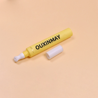 Tube cosmétique en plastique souple de massage de la tête en céramique personnalisé pour rouge à lèvres et crème pour les yeux