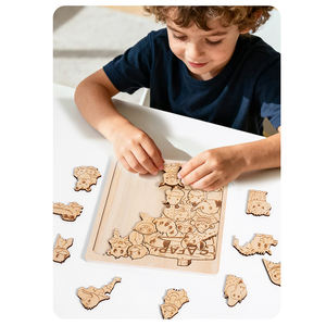 Jeux de puzzle de cognition Montessori, planches d'appariement de formes, jeux d'<span class=keywords><strong>intelligence</strong></span>, entraînement, apprentissage, jouets éducatifs pour enfants, garçons et filles - Product Image 3