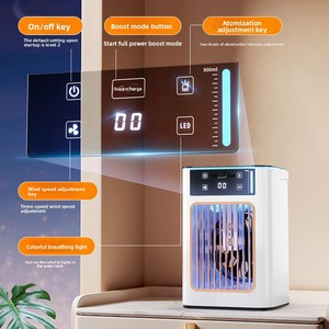 Nouveau mini climatiseur domestique, ventilateur de climatisation, grand réservoir <span class=keywords><strong>d</strong></span>'eau, humidificateur, atomiseur, <span class=keywords><strong>refroidisseur</strong></span> portable de bureau USB, <span class=keywords><strong>refroidisseur</strong></span> mobile - Product Image 2