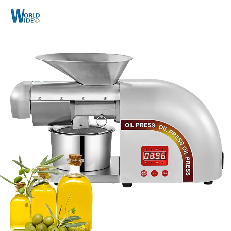 peanut coconut oil press machine virgin oil presser hot and cold oil pressing machine 1500w