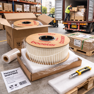 Étiquette universelle thermocollante en TPU écologique souple et élastique Booster GRS, taille universelle, fixation par épingle, 15-270 mm, recyclable - Product Image 6