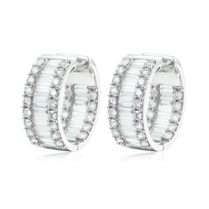 Pendientes de Diamantes Cultivados en Laboratorio con Baño de Oro de 14K, 8.80ct, VVS-VS, Lujo y Moda Unisex para Bodas y Fiestas, Certificados - Product Image 1