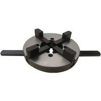 Mandrin à main à 4 mâchoires de 200mm pour couper/souder, mandrin rotateur de soudage, pince à quatre mâchoires facile à utiliser Tube carré de tuyau de tube rond