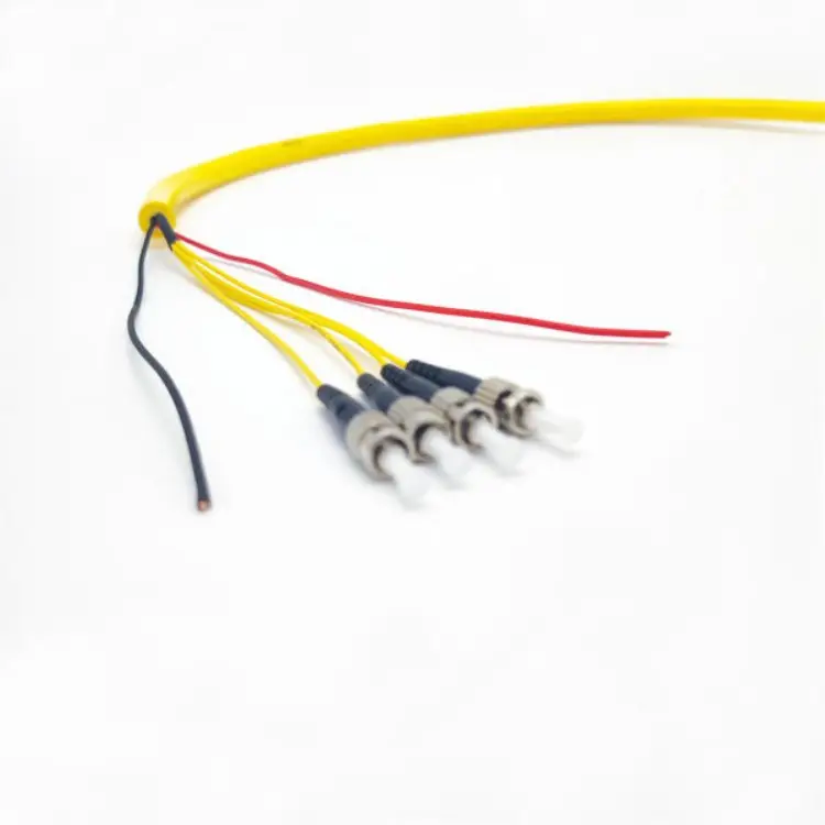 Subaquático 6 pinos conector fibra óptica cabo único modo forte impermeável adaptador sinal fio subaquático rede cabo