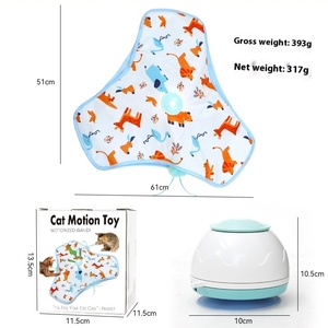 Smart piuma gatto Teaser disco rotante giocattolo elettrico interattivo per gatti - Product Image 5