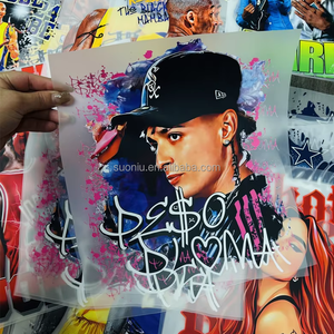 Vente personnalisée de conception de rappeur autocollants de transfert thermocollants impression par transfert personnalisée sérigraphie transferts prêt à presser vêtement - Product Image 3