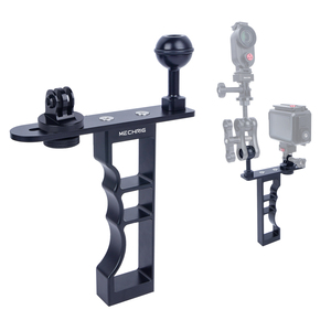 <span class=keywords><strong>Estabilizador</strong></span> de mano de montaje de cámara de acción de aleación de aluminio para <span class=keywords><strong>GoPro</strong></span> Insta360 con adaptador de cabeza de bola de 1/4 "-3/8"-1" - Product Image 1
