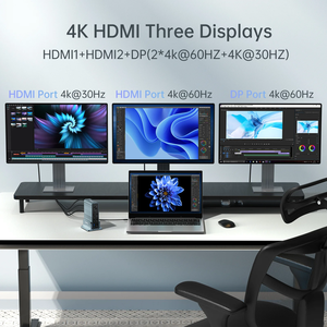 ACASIS 15 en 1 USB C Hub Tipo C Adaptador 3,1 Con Entrega de Energía HD Carga RJ45 Gigabit Ethernet Puerto 3 USB 3,0 Puertos Tarjeta SD - Product Image 3