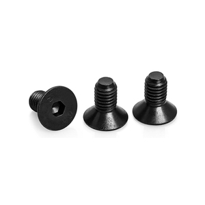<b>Flat</b> Head Metric <b>Screw</b> Carbon Steel Class 8.8 Black Coating Coarse Thread 10mm Cap Diameter - Product Image 4