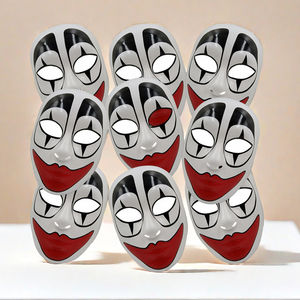 <span class=keywords><strong>Best</strong></span> <span class=keywords><strong>Seller</strong></span> White Scary Clown Máscara de labios rojos Suministros para fiestas Máscara de Mascarada Máscara de Halloween - Product Image 3