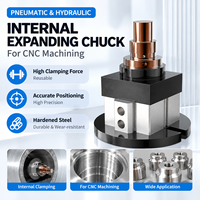 Mandrin pneumatique hydraulique à expansion interne pour usinage CNC, dispositif de serrage de trou intérieur, outil de maintien de pièce haute précision