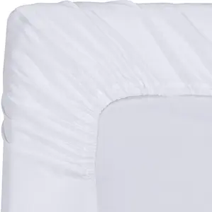 Bianco morbido spazzolato 100% microfibra tinta unita Queen Size biancheria da letto lenzuolo
