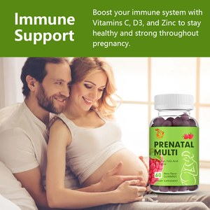 Gummies de vitamines prénatales en gros et sur mesure pour la grossesse et la santé sanguine avec plus de 10 vitamines - Product Image 4