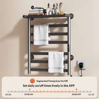 Sèche-serviettes électrique en acier inoxydable pour usage domestique, installation sans perçage, chauffage intelligent à température constante, chauffage intégral de l'unité M1