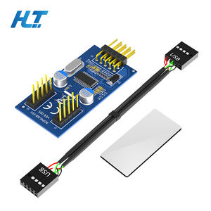 USB <span class=keywords><strong>2</strong></span>.0 9Pin 1 to <span class=keywords><strong>2</strong></span> Splitter papan ekspansi untuk PC Motherboard Plug and Play Desktop USB pembagi sinyal dengan <span class=keywords><strong>2</strong></span> port - Product Image 1