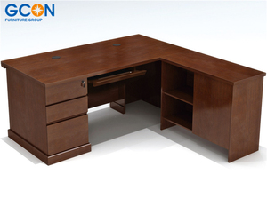 Moderne Luxus Holz L Geformt Ceo Chef Maneger Executive Büro Schreibtisch Mit Seite Tisch - Product Image 4