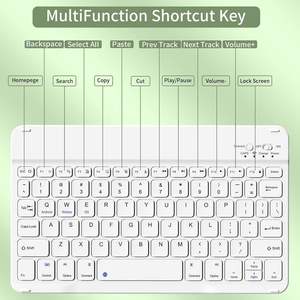 Funda con Teclado Bluetooth Inalámbrico Desmontable y Recargable, Carcasa Trasera de TPU Suave con Soporte para Lápiz para iPad - Product Image 4