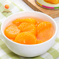 Segmen Jeruk Mandarin Kaleng 850g dalam Sirup Ringan Ukuran Kustom Kemasan Besar Pemasok Langsung Pabrik