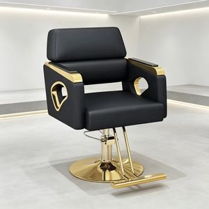 Chaise de salon de coiffure à succès avec coussin en éponge PU réglable et rotatif, chaise de barbier pour salon de coiffure - Product Image 5
