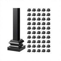 HY Contemporain - Fixation par vis pour rampe d'escalier - Tige de liaison en alliage d'aluminium et axe métallique