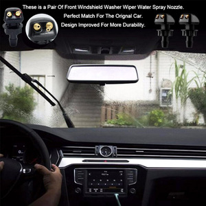 Universal Car Wiper Nozzles With Adjustable Spray Pattern Water Hose <b>Kit</b> For Windshield Washer Nylon Material - Product Image 4