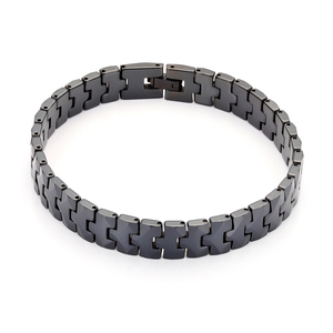 Bracciale in Carburo di Tungsteno Nero IP SZ CHENG JEWELERS, Gioielli Magnetici Energetici da Uomo, Vendita Diretta dalla Fabbrica - Product Image 1