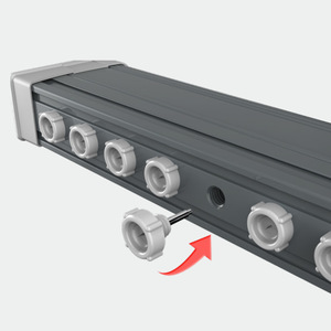 Anping AP-AB1226 Ion Bar 36x68.2mm Aluminum <b>Top</b> <b>Loading</b> Static Eliminator - Product Image 1