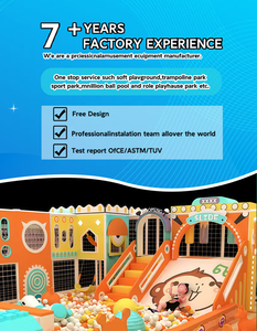Modern Design Kids Indoor Playground Equipment for Children with Soft Geometric Shapes and Bright <b>Lights</b> for FEC Attractions - Product Image 6