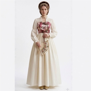 ชุดเดรสยาวสไตล์ยุโรปย้อนยุคแบบชนบทยุคกลาง ไซส์ S-XXL สำหรับการแสดงบนเวที - Product Image 3