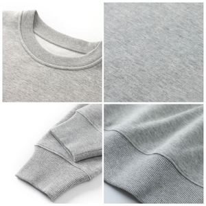 Logo personnalisé French Terry Pullover Sweatshirt Drop Shoulder Unisex Oversized O-neck Heavy Fleece Hoodie - Product Image 5