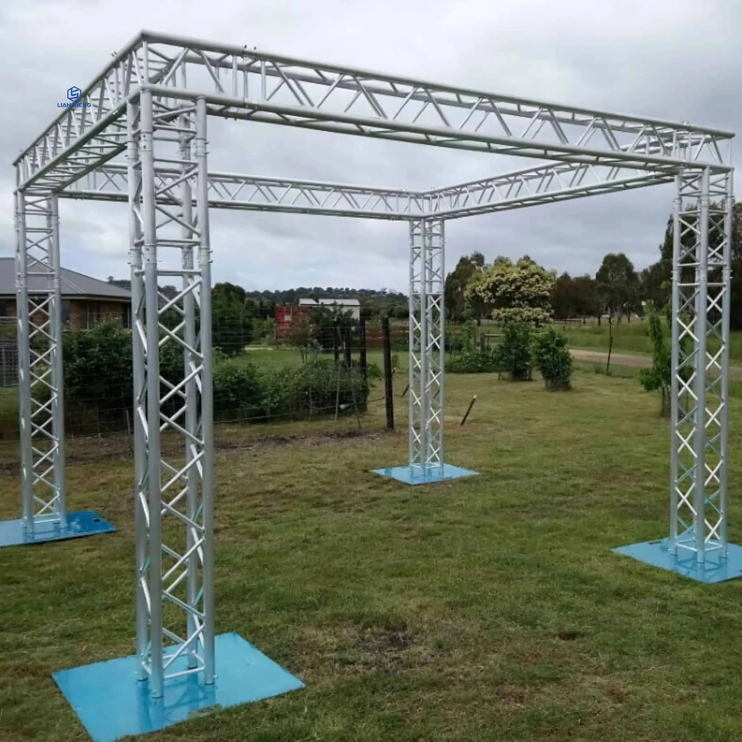 Armazón de escenario de aluminio para montaje de eventos de conciertos para interiores y exteriores