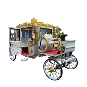 Transport de mariage Prince William Cendrillon Chariot royal électrique blanc avec 4 roues Vente en gros directe Usine de transport royal - Product Image 2