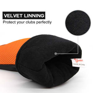 Cubiertas de palos de golf de nuevo diseño, cubiertas de cabeza de golf retro, cubiertas de cabeza de golf con banda elástica fuerte - Product Image 4